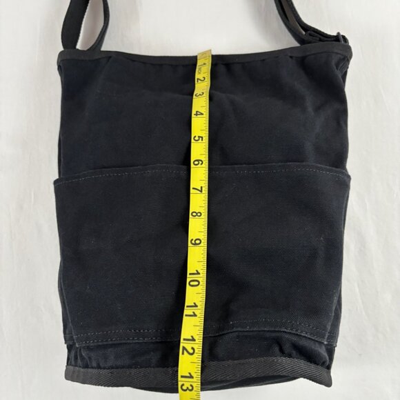 Everlane The Lantern Bag Canvas Shoulder Crossbody Bucket Tote Black - Picture 10 of 13